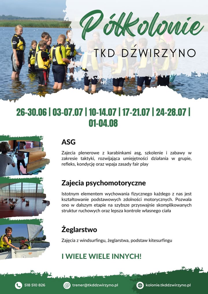 🌞 Półkolonie z TKD Dźwirzyno🌈🤩